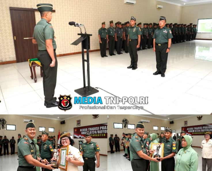 Dandim Boyolali Beri Apresiasi Kepada Prajurit Yang Purna Tugas