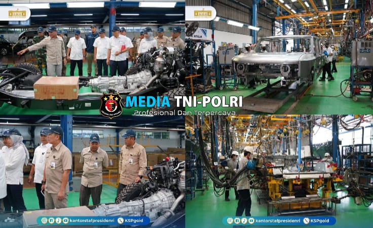 Kepala Staf Kepresidenan Letjen TNI (Purn) AM Putranto Berkunjung di Fasilitas Produksi Kendaraan Maung Bekasi