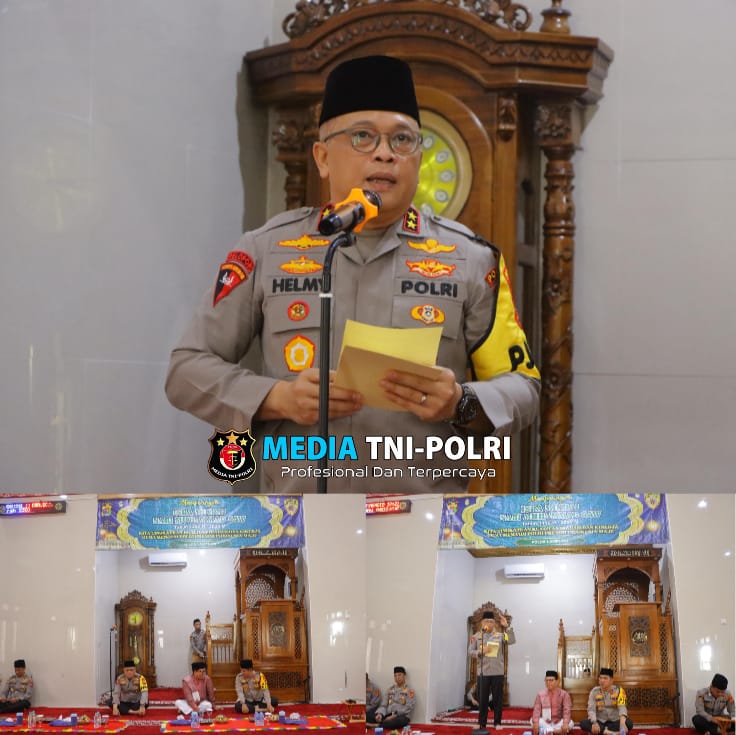 Kapolda dan Wakapolda Lampung Hadiri Peringatan Isra Mikraj 1446 H di Masjid Al-Ikhlas Polda Lampung