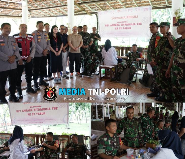 Anggota Kodim 0402/OKI-OI Melaksanakan Donor Darah.