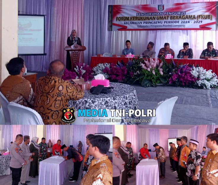 Pengukuhan Pengurus Forum kerukunan Umat Beragama,(FKUB). Kecamatan Pringsewu Periode 2024- 2029