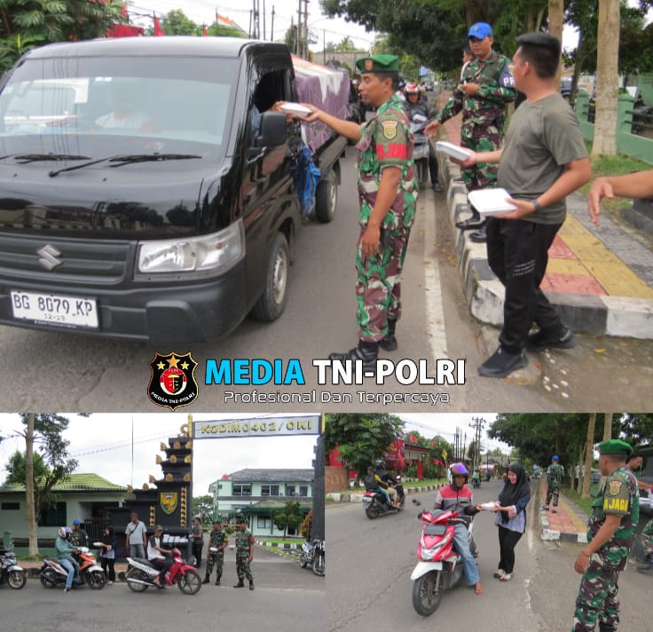 Indahnya Berbagi di Hari Juma’t, Ini Yang Dilakukan Kodim 0402/OKI