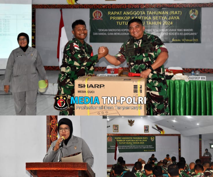 Primkop Kartika Setya Jaya Kodim 1707/Merauke Gelar RAT Tutup Buku Tahun 2024