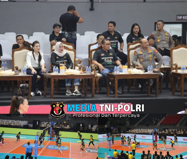 Pangdam XII/Tpr Bersama Kapolda Saksikan Laga Pembuka Proliga 2025 Pontianak Seri Pontianak