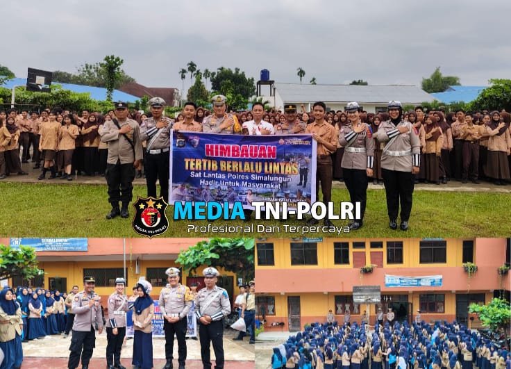 Kasat Lantas dan Kapolsek Serbelawan Gelar Sosialisasi Keselamatan Berlalu Lintas di Dua SMA