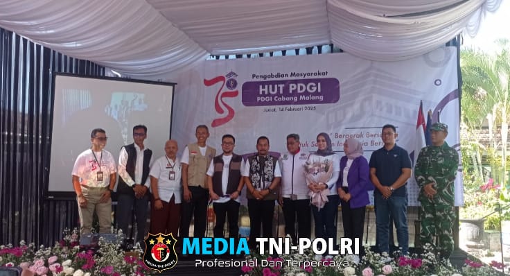 Danramil 0818/29 Dau Hadiri Syukuran HUT ke-75 PDGI Kabupaten Malang