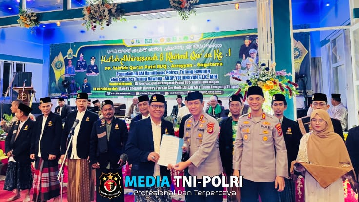 Polda Lampung Kukuhkan Da’i Kamtibmas dalam Haflah Akhirussanah dan Khotmil Qur’an