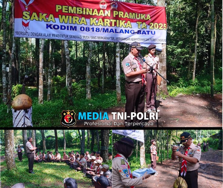 Kodim 0818 Malang-Batu Siapkan Generasi Muda Berkarakter melalui Persami Pramuka