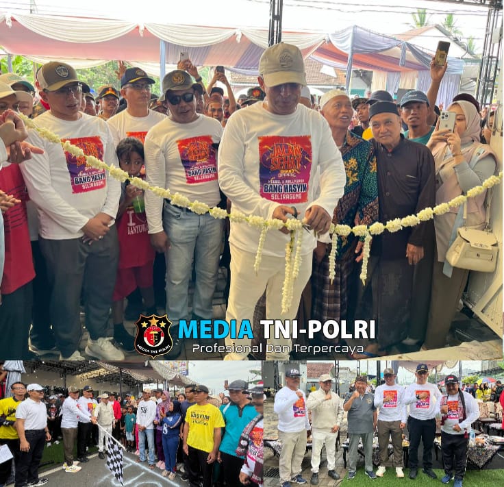 Dandim 0825/Banyuwangi Ikuti Jalan Sehat Dalam Rangka Grand Opening Meubel dan Wallpaper Bang Hasyim Siliragung