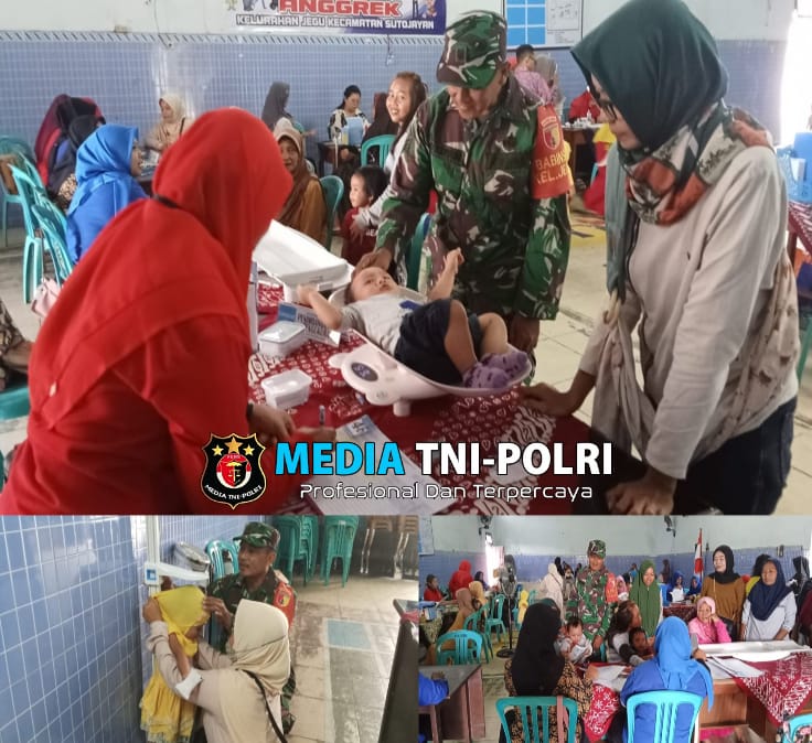 Peran Aktif Babinsa Kelurahan Jegu Wujudkan Generasi Sehat Tanpa Stunting Lewat Posyandu