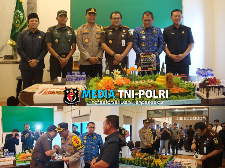 Bentuk Sinergitas, Kapolres Lampung Utara Bersama Forkopimda Beri Kejutan Ke Kajari
