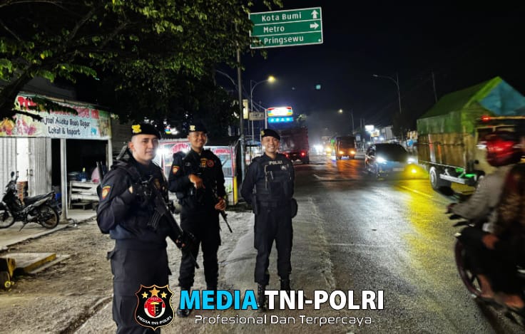 Ciptakan Rasa Aman, Sat Samapta Polres Lampung Tengah Gelar Patroli KRYD