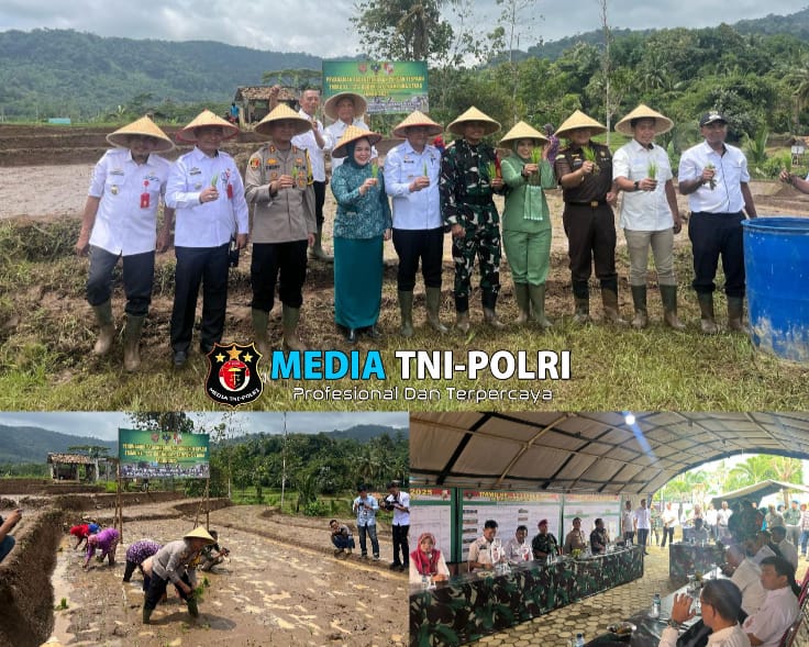 Kapolres Lampung Utara Hadiri Upacara Pembukaan TMMD ke-123 Kodim 0412/LU