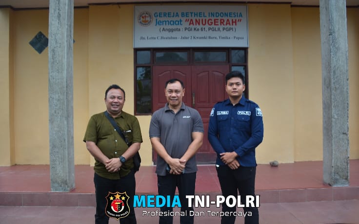 Perkuat Kerukunan, Wakasatgas Humas ODC-25 Silaturahmi dengan Ketua FKUB Kabupaten Timika