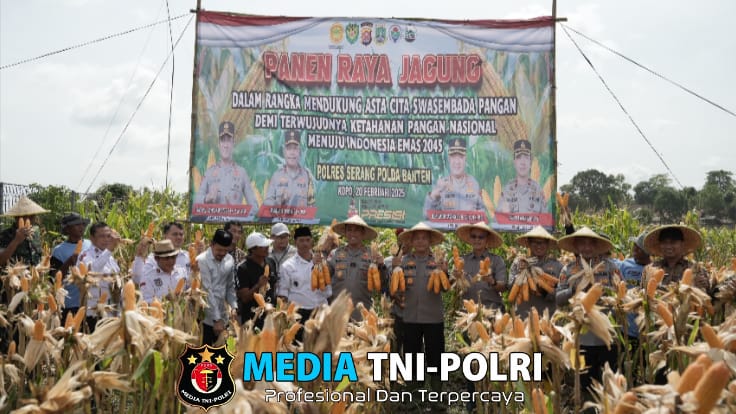 Panen Raya Jagung Hibrida, Kapolda Banten Bentuk Nyata Upaya Bersama untuk Ketahanan Pangan