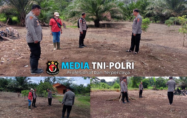 Bintara Penggerak Desa Garu didampingi Pamatwil Lakukan Asistensi Pengecekan Lahan Poktan Basule.