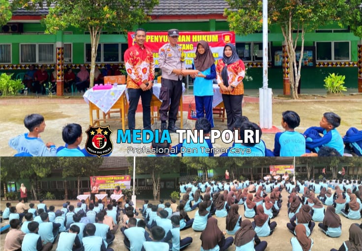 Sikum Polres Tanggamus Gelar Penyuluhan Hukum di SMPN 1 Bulok