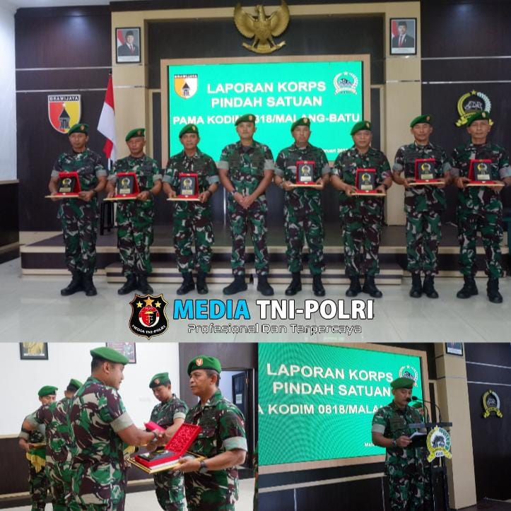 Tradisi Pindah Satuan di Kodim 0818 Perwira Dilepas dengan Penghormatan Tinggi