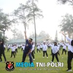 Peserta Retreat Magelang Semangat Ikuti Olahraga Pagi, Mendagri Tito Ikut Senam Pagi Bersama