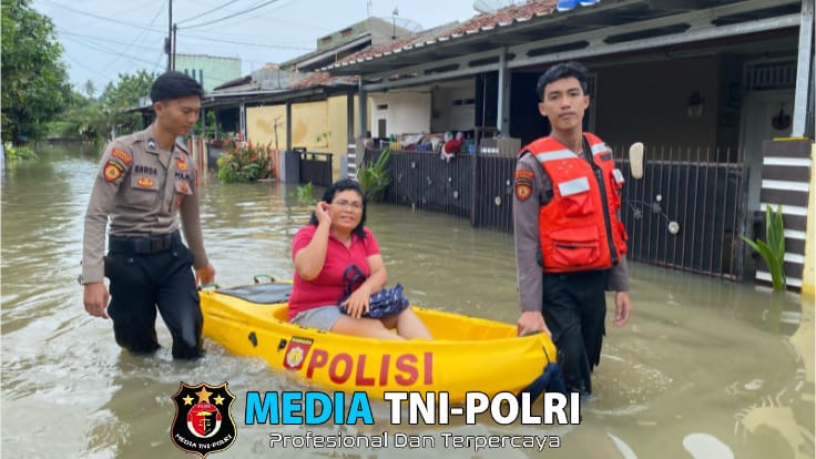 Banjir di Bandar Lampung, Polda Lampung Terus Bantu Warga dan Jaga Keamanan