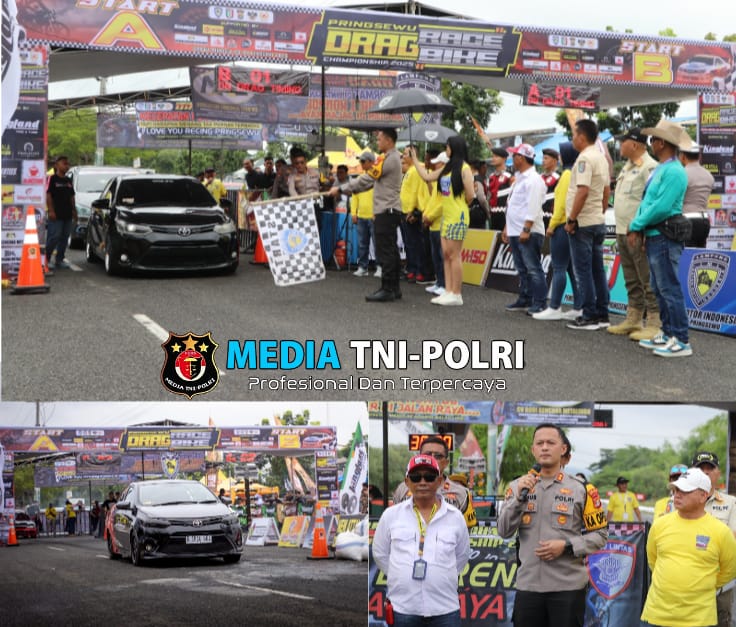 Upaya Redam Balap Liar, Polres Pringsewu & IMI Gelar Drag Bike dan Drag Race 2025