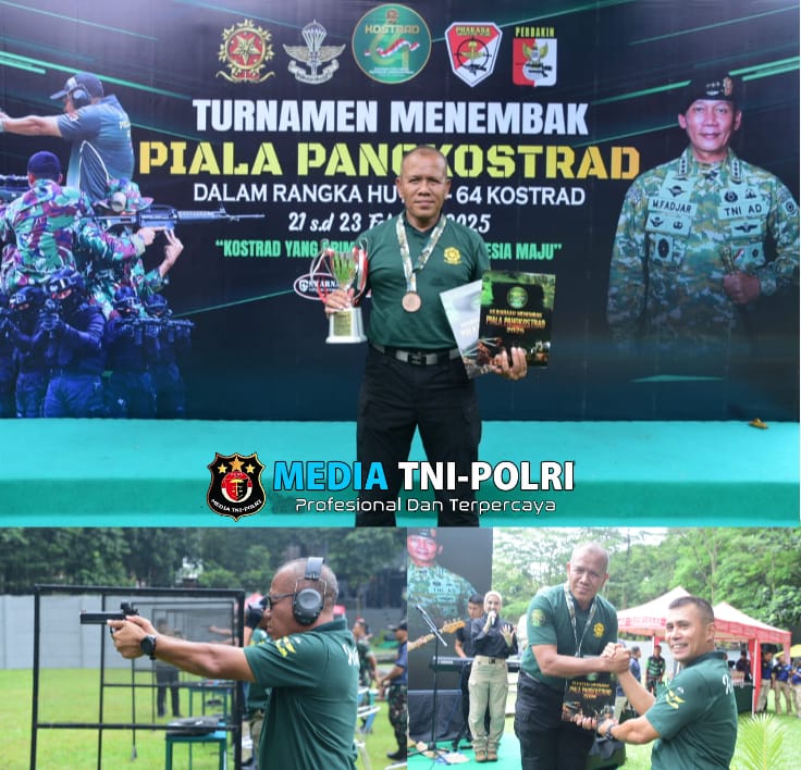 Danpasmar 1 Borong Prestasi Pada Kejuaraan Menembak Piala Pangkostrad