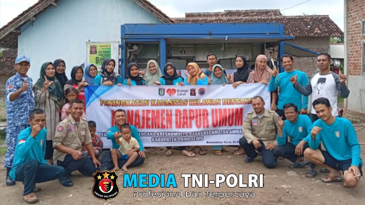 Rumah Zakat kolaborasi dengan Tagana Pringsewu Gelar Pelatihan Manajemen Dapur Umum