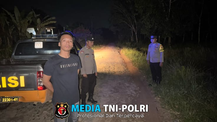 Polsek Gunung Agung Lakukan Patroli Dini Hari Dalam Jaga Kamtibmas