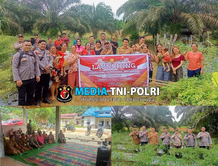 Polsek Kuala Behe Launching Program P2L, Dukung Ketahanan Pangan dan Program Makan Bergizi Gratis