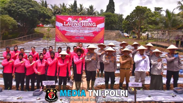 Kapolda Lampung Luncurkan Program Pekarangan Pangan Lestari di SPN Polda Lampung