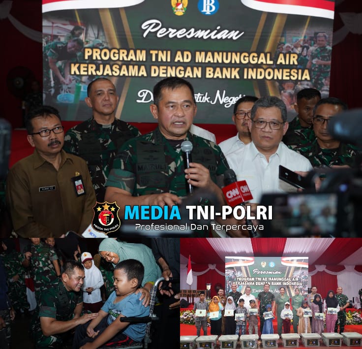 TNI AD dan Bank Indonesia Bersinergi Bangun Sumber Air Bersih untuk Masyarakat
