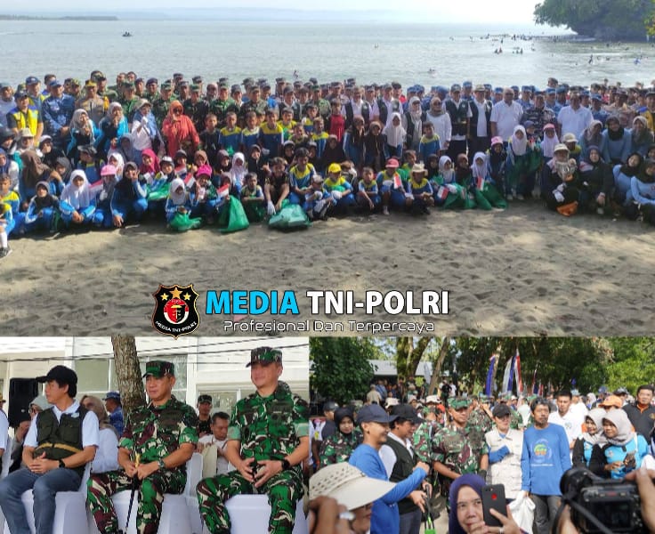 Panglima TNI Membuka Secara Resmi Aksi Bersih Pantai, Wujud Nyata TNI Peduli Lingkungan