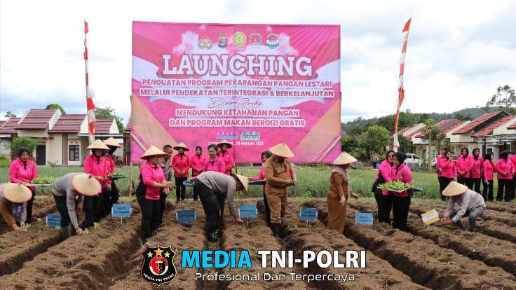 Polres Lampung Barat Laksanakan Launching Penguatan Program Pekarangan Lestari
