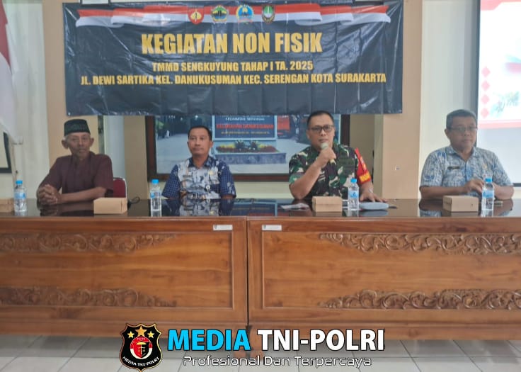 Kegiatan Non Fisik TMMD Sengkuyung, Kasdim 0735/Surakarta Berikan Penyuluhan Bela Negara Kepada Warga