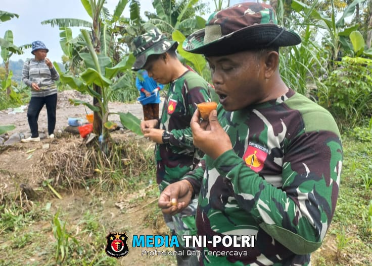 Satgas Dapat Dukungan Logistik Hasil Bumi Warga