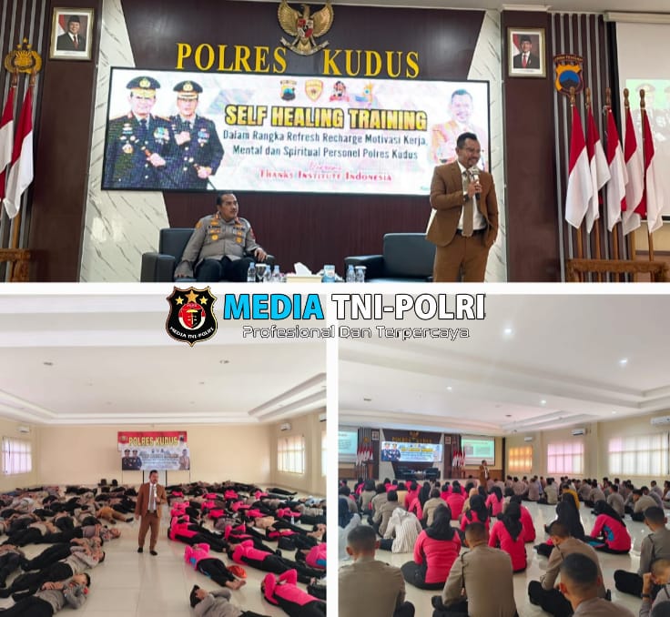 Polisi dan Bhayangkari Polres Kudus Gelar Self Healing Training