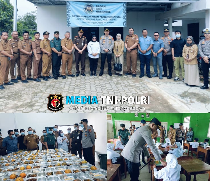 Kapolres Mesuji Bersama Forkopimda Kabupaten Mesuji Hadiri Launching Makanan Bergizi