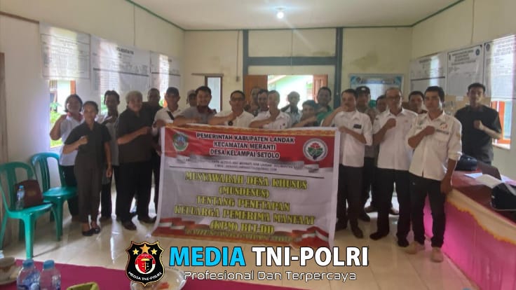 Kanit Binmas Polsek Meranti Hadiri Musdessus di Desa Kelampai Setolo