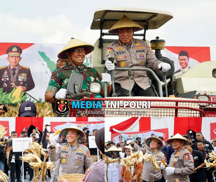 Irwasum Polri Pimpin Panen Jagung Serentak di Madiun, Wujudkan Astacita