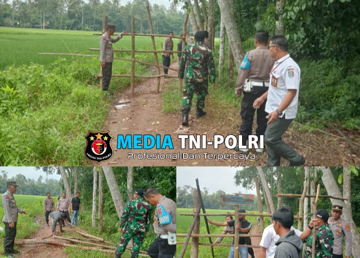 Ganggu Mobilitas Warga, Portal Jalan di Pardasuka Dibongkar Aparat Gabungan