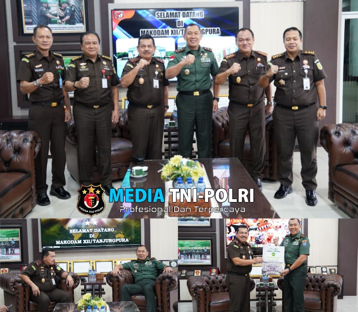 Pangdam XII/Tpr Terima Kunjungan Silaturahmi Kajati Kalbar