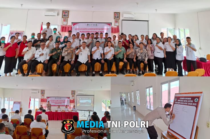 Kapolsek Kuala Behe Lokakarya Mini Lintas Sektoral di Aula Puskesmas Kuala Behe