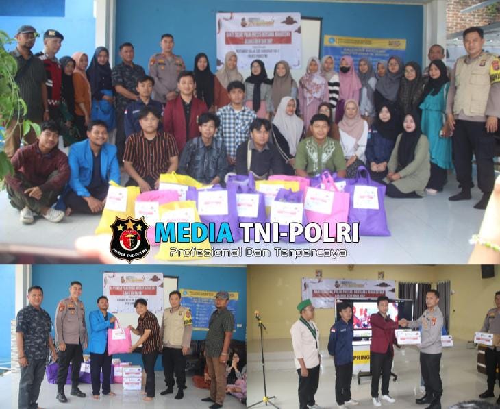 Polres Pringsewu Gandeng BEM dan OKP Salurkan Bantuan Sosial Menjelang Ramadan