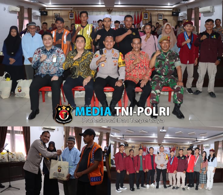 Sinergi Polres Landak, Mahasiswa, dan OKP Dalam Salurkan Baksos untuk Masyarakat