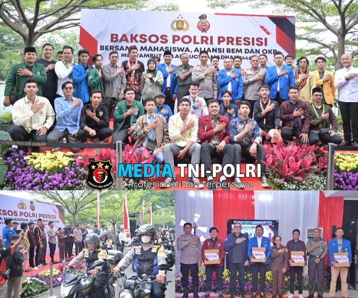 Kolaborasi Polda Jabar Bersama Mahasiswa dan Organisasi Pemuda Salurkan Bansos Polri Presisi, Sambut Bulan Suci Ramadhan