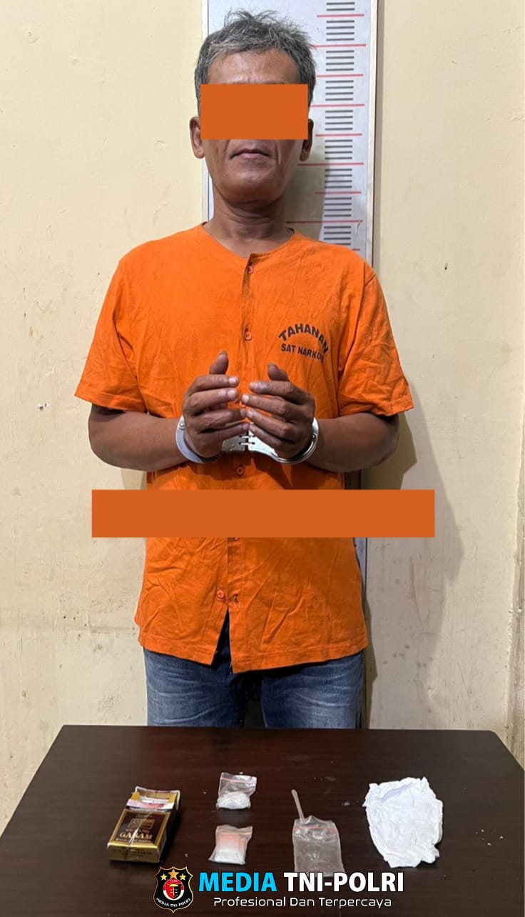 Sat Narkoba Polres Langkat Tangkap Seorang Pria Residivis Narkoba dengan Barang Bukti Sabu-Sabu!