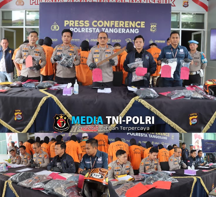 20 Pelaku Kejahatan 3C Diringkus Polresta Tangerang