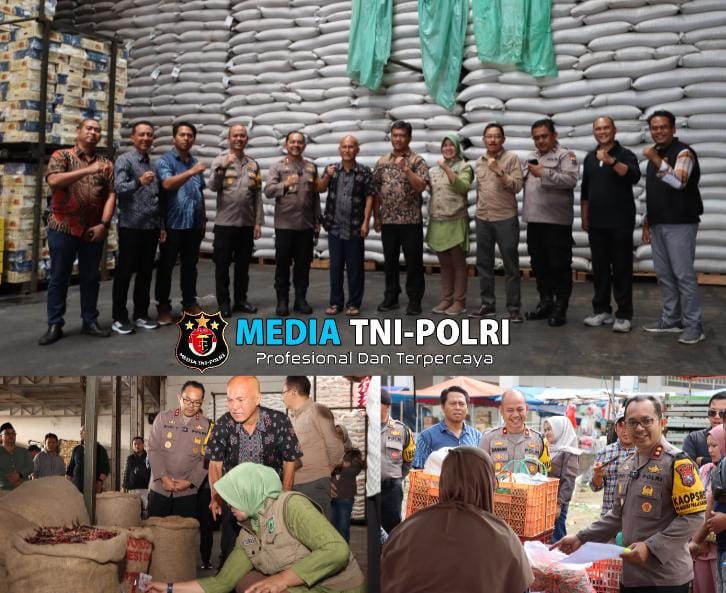 Kapolres Batu dan Diskoperindag Gelar Sidak Bapokting Jelang Ramadhan di Pasar Induk Among Tani