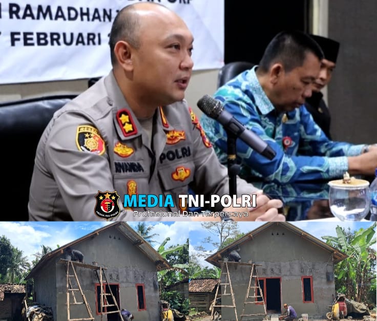 Bedah Rumah Polres Tanggamus untuk Surtini di Pulau Panggung Capai 90 Persen