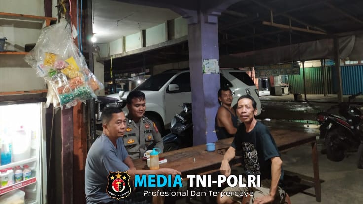 Ciptakan Kamtibmas yang Kondusif , Polsek Mempawah Hulu Gelar Patroli Malam